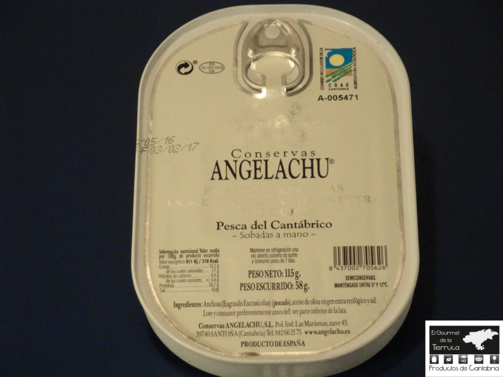 Anchoa Hansa Angelachu ecológica