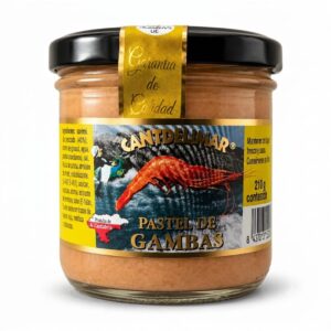 Pudín de gambas Cantdelimar en tarro de cristal 110 gramos - Pastel de marisco gourmet listo para servir - El Gourmet de la Tierruca